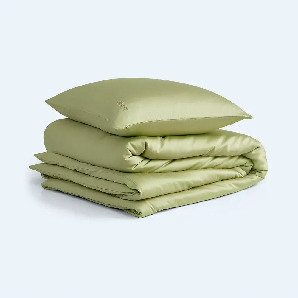 Bamboe beddengoed Matcha