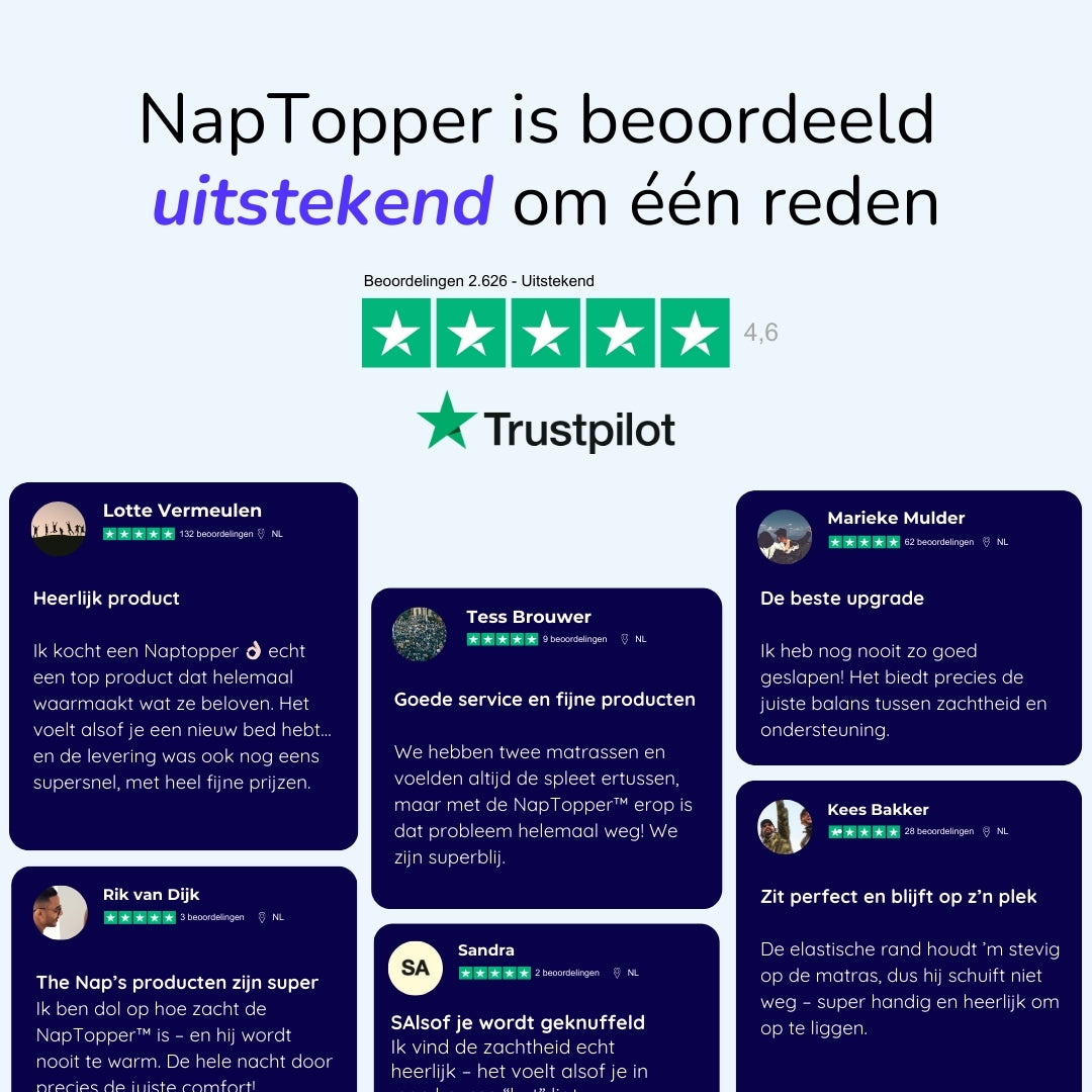NapTopper™ De perfecte comfortlaag