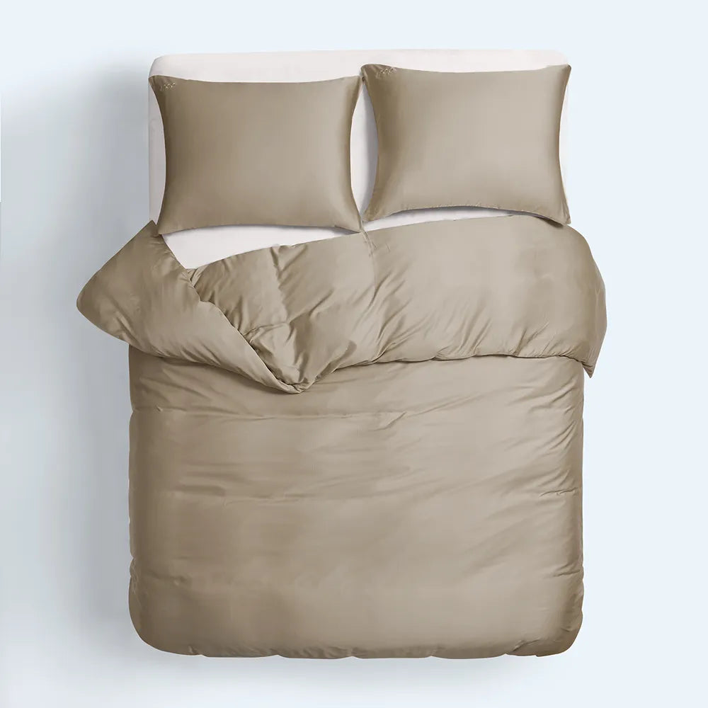 Bamboe beddengoed Latte