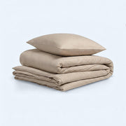 Katoenen beddengoed Beige/wit
